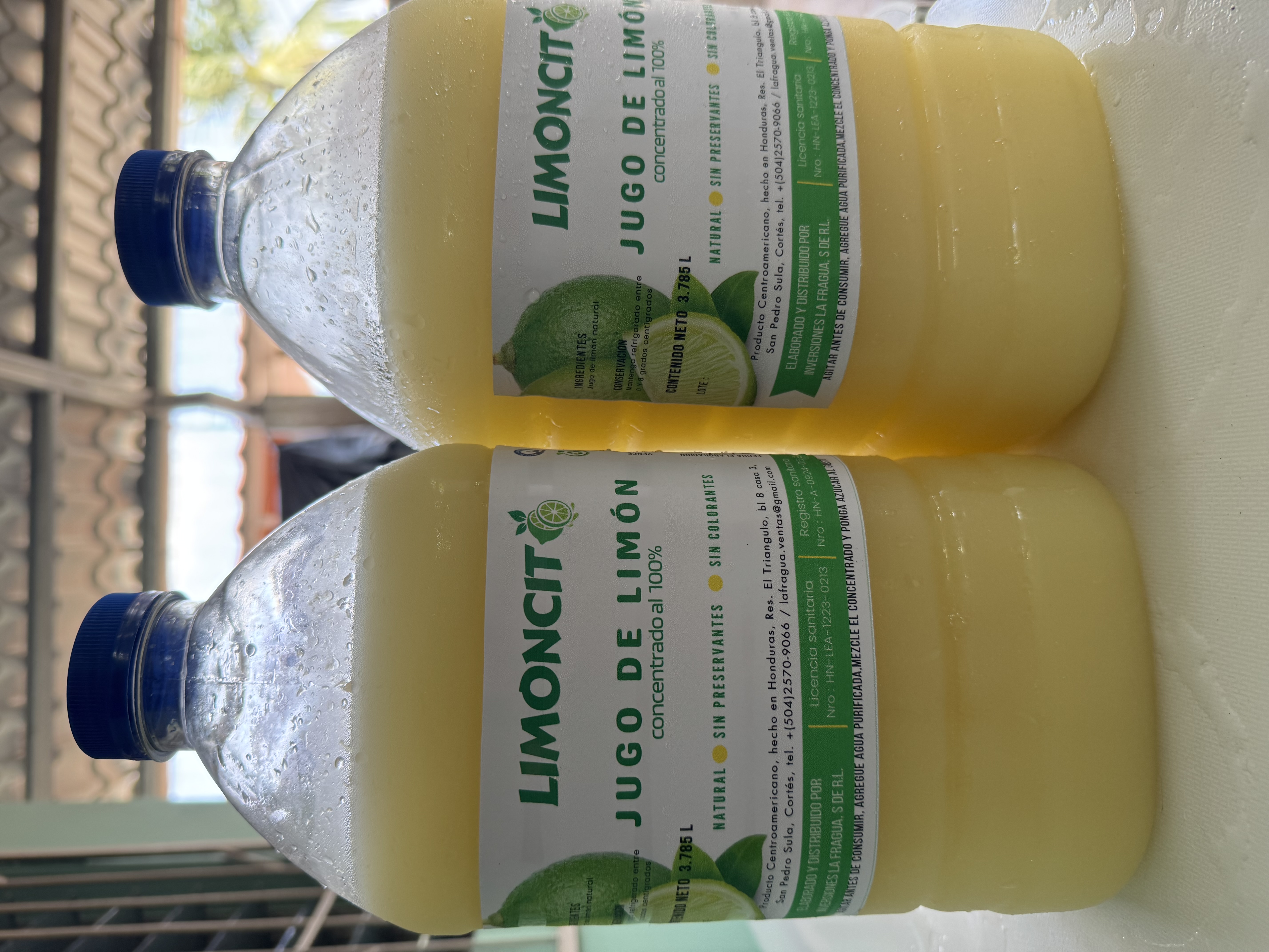 Jugo de limón - Inversiones La Fragua S De RL 
